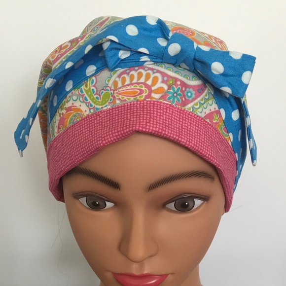 Scrub CAP/HAT *Reversible *Long Ties NWOT - Picture 8 of 14